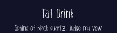 Tall Drink by Heather T. — Script Handwritten Font — thumbnail 2
