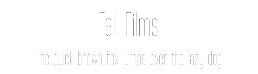 Tall Films by GemFonts / Typotheticals — Sans Serif Font