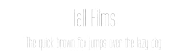 Tall Films by GemFonts / Typotheticals — Sans Serif Font — thumbnail 1