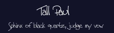 Tall Paul by Emerald City Fontwerks — Script Handwritten Font — thumbnail 2