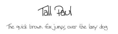 Tall Paul by Emerald City Fontwerks — Script Handwritten Font — thumbnail 1