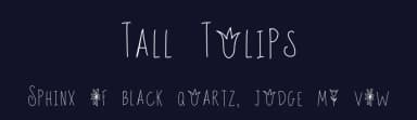 Tall Tulips by Emily Spadoni — Script Handwritten Font — thumbnail 2