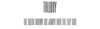 Tallboy by Brendan Keohane — Sans Serif Font — thumbnail 1