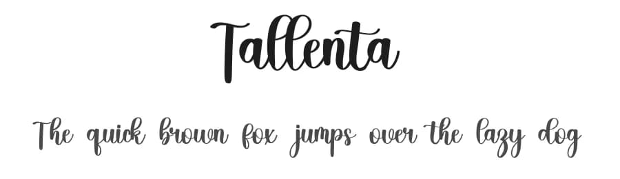 Tallenta by FreshtypeINK — Script Handwritten Font
