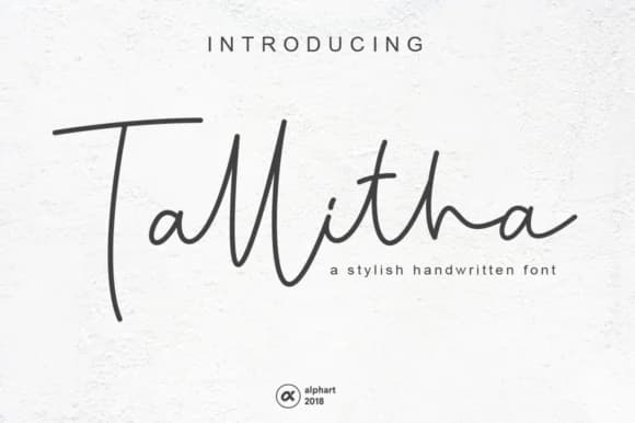 Tallitha Font by alphArt — Script Handwritten Font