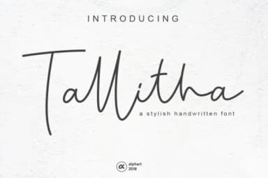 Tallitha Font by alphArt — Script Handwritten Font — thumbnail 1