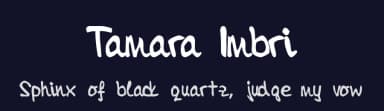 Tamara Imbri by Marata Imbri — Script Handwritten Font — thumbnail 2