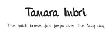 Tamara Imbri by Marata Imbri — Script Handwritten Font — thumbnail 1