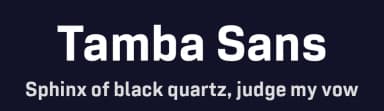 Tamba Sans by Dharma Type — Sans Serif Font — thumbnail 2