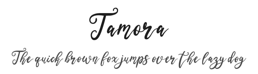 Tamora by erlosDESIGN — Script Handwritten Font