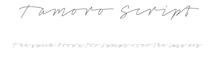 Tamoro Script by Måns Grebäck — Script Handwritten Font