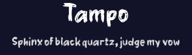 Tampo by wepfont.com — Script Handwritten Font — thumbnail 2
