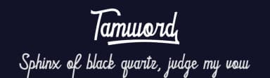 Tamword by Prioritype Co — Script Handwritten Font — thumbnail 2