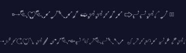 Tanaestel Doodle Arrows 01 by Tanaestel — Dingbats Font — thumbnail 2
