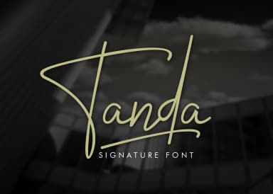 Tanda Signature Font by Khurasan — Script Handwritten Font — thumbnail 1