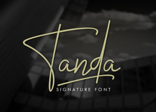 Tanda Signature Font by Khurasan — Script Handwritten Font