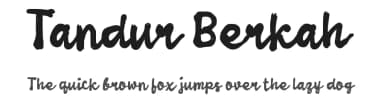 Tandur Berkah by wepfont.com — Script Handwritten Font — thumbnail 1