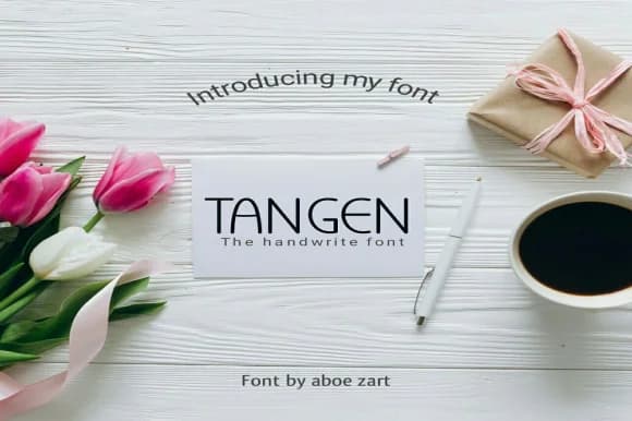 Tangen Font by AboeZart Studio — Script Handwritten Font