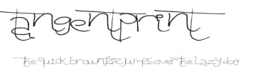 Tangent Print by Xerographer Fonts — Script Handwritten Font — thumbnail 1