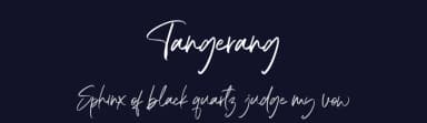 Tangerang by AminMario — Script Handwritten Font — thumbnail 2