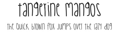 Tangerine Mangos by Des Gomez — Script Handwritten Font — thumbnail 1