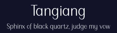 Tangiang by 7NTypes — Sans Serif Font — thumbnail 2