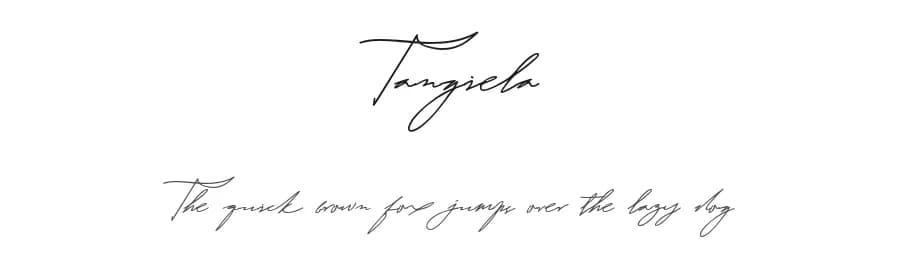 Tangiela by Mozyen Studio — Script Handwritten Font