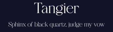 Tangier by Viswell Studio — Serif Font — thumbnail 2