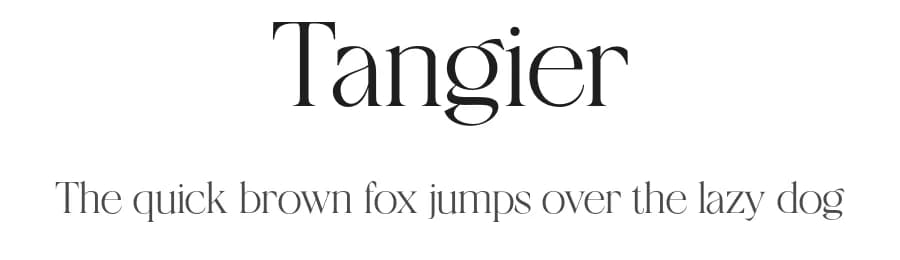 Tangier by Viswell Studio — Serif Font