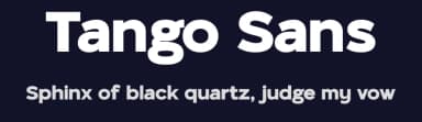 Tango Sans by Sandylukee — Sans Serif Font — thumbnail 2