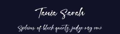Tania Sarah by Vztype Studio — Script Handwritten Font — thumbnail 2