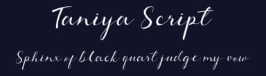 Taniya Script by Agung Triyanto — Script Handwritten Font — thumbnail 2
