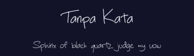 Tanpa Kata by Pria Admaja — Script Handwritten Font — thumbnail 2