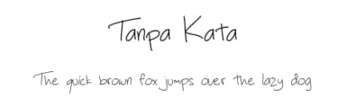 Tanpa Kata by Pria Admaja — Script Handwritten Font — thumbnail 1