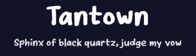 Tantown by wepfont.com — Script Handwritten Font — thumbnail 2