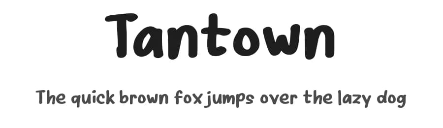 Tantown by wepfont.com — Script Handwritten Font