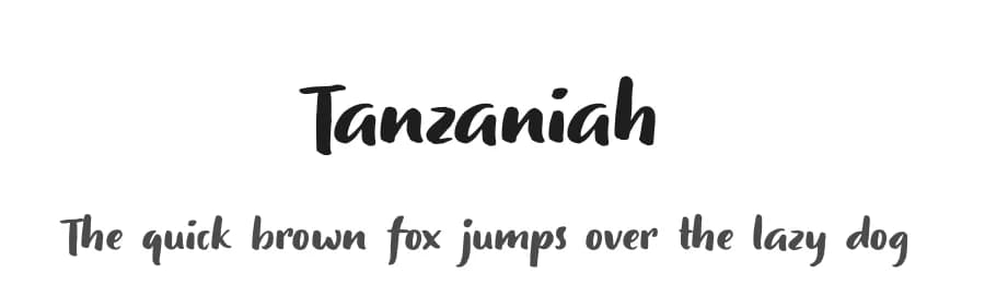 Tanzaniah by selawetype — Script Handwritten Font