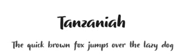 Tanzaniah by selawetype — Script Handwritten Font — thumbnail 1