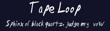 Tape Loop by Marianfudge — Script Handwritten Font — thumbnail 2