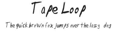 Tape Loop by Marianfudge — Script Handwritten Font — thumbnail 1