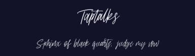 Taptalks by Maulana Creative — Script Handwritten Font — thumbnail 2