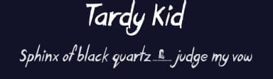 Tardy Kid by JSH creates — Script Handwritten Font — thumbnail 2
