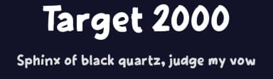 Target 2000 by wepfont.com — Script Handwritten Font — thumbnail 2