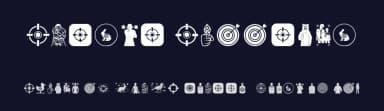 Target Shooting by Woodcutter — Dingbats Font — thumbnail 2