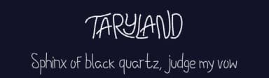 Taryland by Mabhal Studio — Script Handwritten Font — thumbnail 2