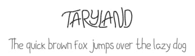 Taryland by Mabhal Studio — Script Handwritten Font — thumbnail 1
