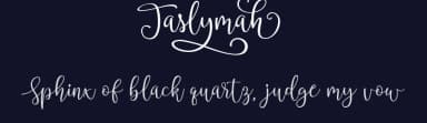 Taslymah by Getypes Studio — Script Handwritten Font — thumbnail 2