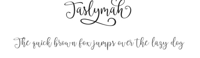 Taslymah by Getypes Studio — Script Handwritten Font