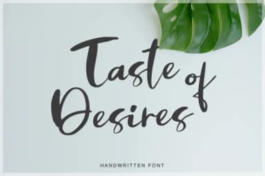 Taste of Desires Font by Pasha Larin — Script Handwritten Font — thumbnail 1