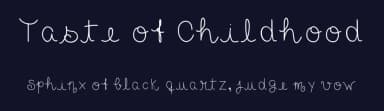 Taste of Childhood by Ana Perestrelo — Script Handwritten Font — thumbnail 2